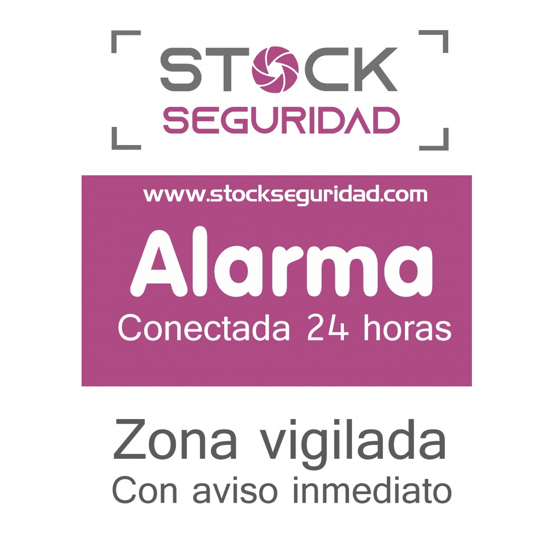 Cartel Disuasorio De Alarma Conectada