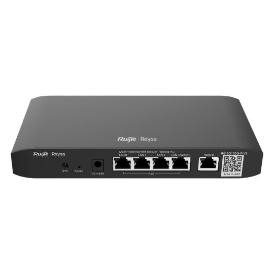 Reyee Router PoE Controlador Cloud RG-EG105G-P V3