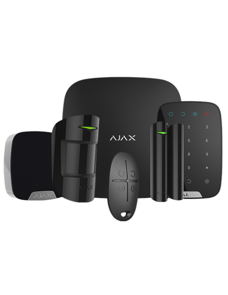 AJAX KIT RESIDENCIAL EXT B- Panel de alarma Color NEGRO aplicación para  smartphone – Proveedor de Sistemas