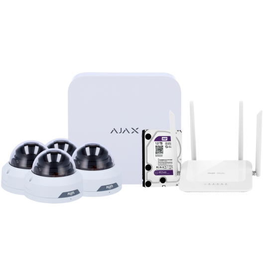 Kit de videovigilancia Ajax AJ-NVRKIT108T-2W