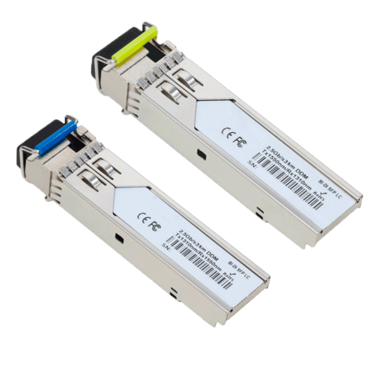 Pareja de módulos transceptores SFP Industriales SFP-2.5G-TR1513LX-3SMF-LC-I