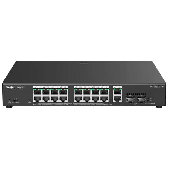 Reyee Switch PoE Cloud Gestionable RG-ES220GS-P