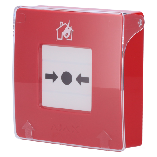 Botón manual de alarma de incendio rojo AJ-MANUALCALLPOINT-RED