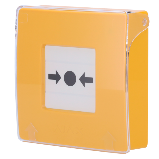 Botón manual de alarma de incendio amarillo AJ-MANUALCALLPOINT-YELLOW