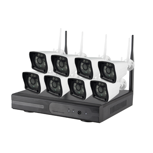Nivian Kit Cámaras de Vigilancia WiFi 2K con Grabador 10CH y 8 Cámaras  Exterior Impermeables + 2TB