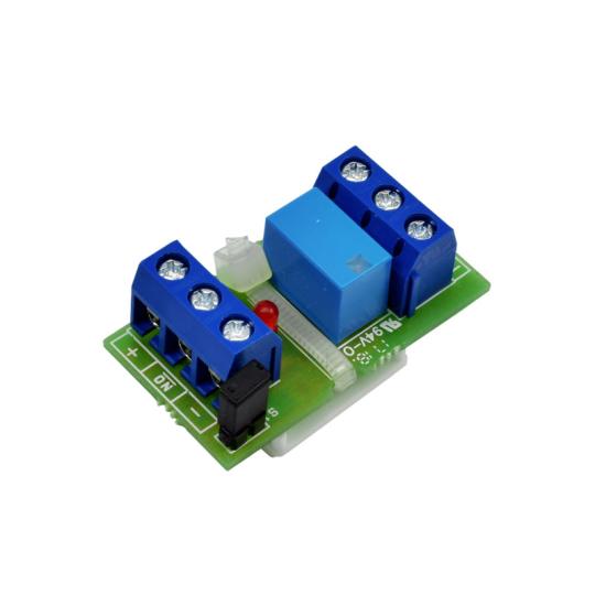 Tarjeta de relé 9~30V con función SPDT (NC/NA) PCB TARJETA DE RELÉ. 9-30 V. CONEXION POR TORNILLO.SPDT (NC/NO). LED