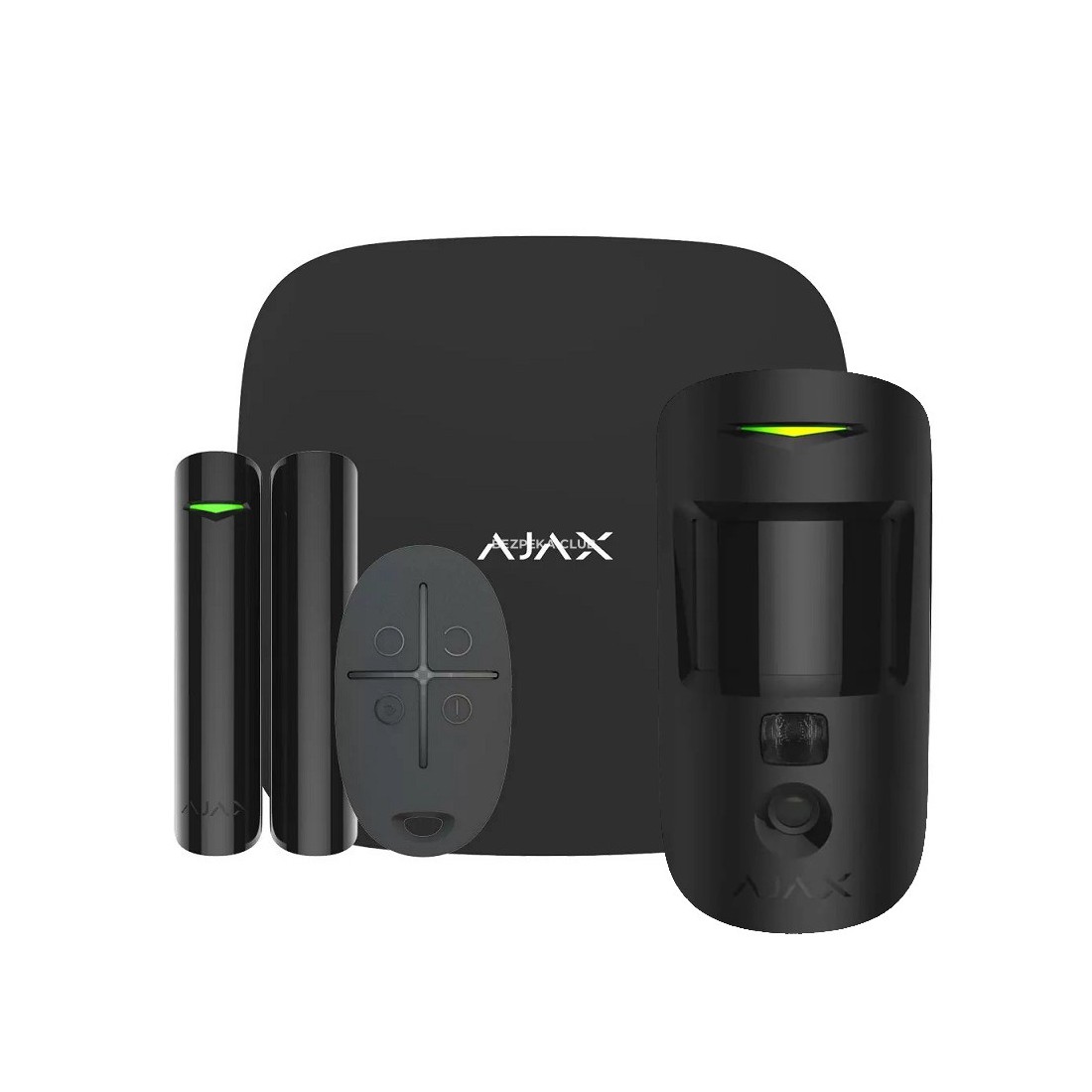 Kit de Alarma Ajax AJ-HUBKIT-W IP y GSM/GPRS con Cámara IP Wifi Domo