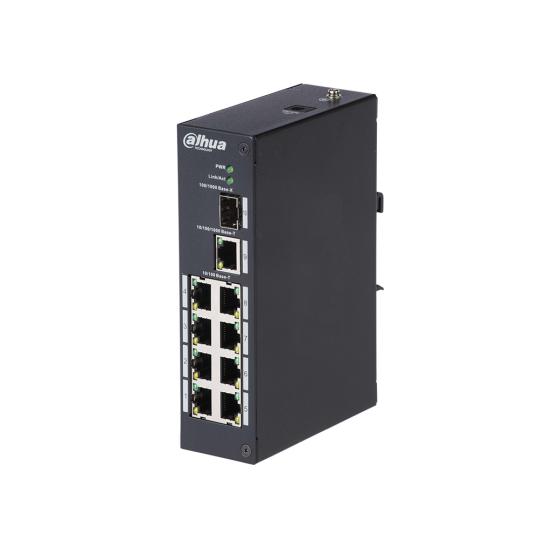 Switch industrial (L2) no gestionable de 8 puertos Fast Ethernet + 1 puerto uplink Gigabit + 1 puerto 1000Base-X SFP PFS3110-8T