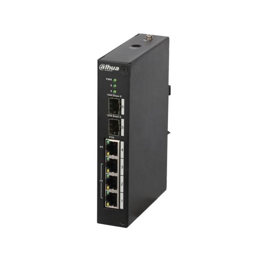 Switch Industrial gestionable L2+ de 3 puertos Fast Ethernet PoE + 1 puerto uplink Gigabit Ethernet PoE + 2 puertos 1000 Base-X 