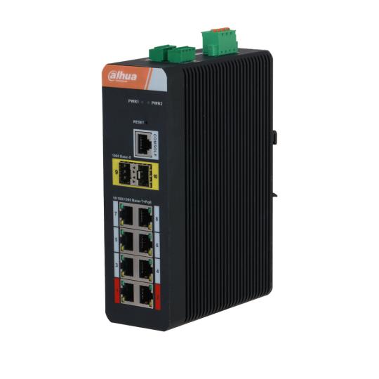 Switch Industrial Gestionable (L2) Dahua IS4210-8GT-120