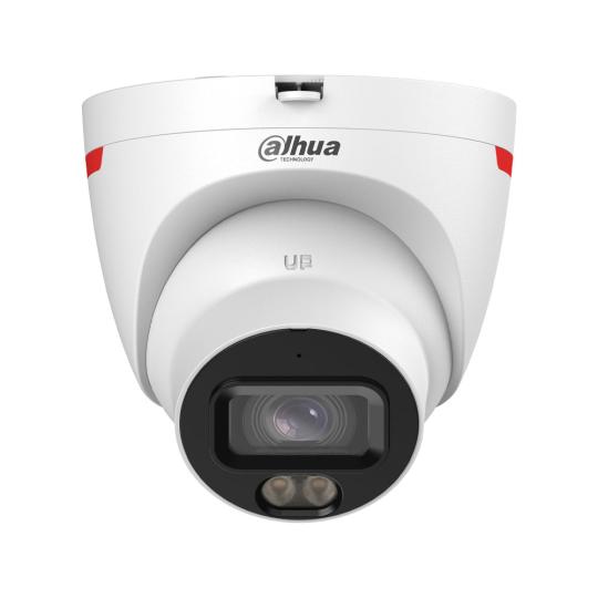 Domo IP Dahua de 6MP con óptica fija de 2,8 mm Domo IP 6MP WizColor para exterior
