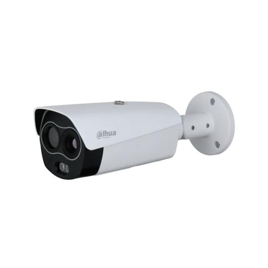 Cámara bullet dual Dahua con sensor térmico de 400?×?300 y sensor visible 4MP Cámara híbrida térmica Dahua de 4MP con análisis t