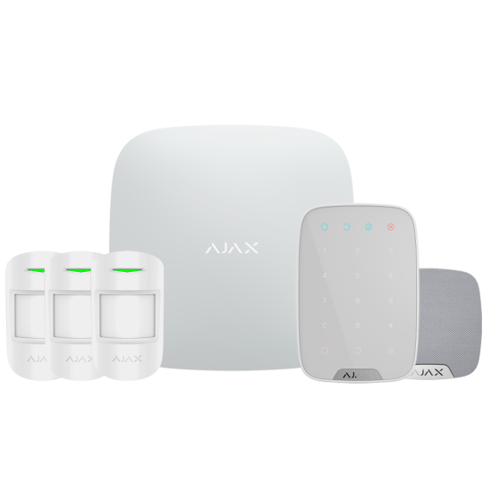 AJAX Kit de alarma profesional HUBKIT-PRO con 3 detectores de