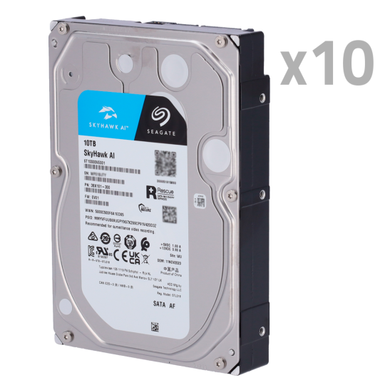 Pack de discos duros  10XHD10TB-S-AI