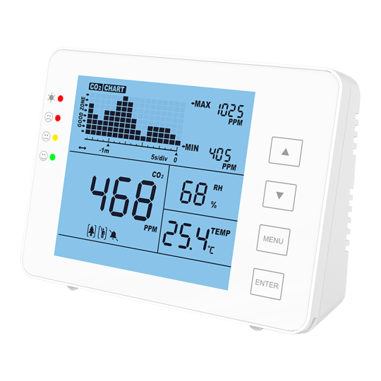 Medidor de CO2, temperatura y humedad  MT-CO2-1200P