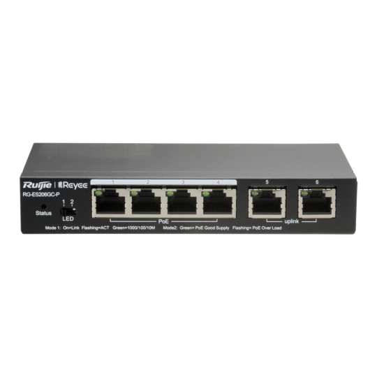 Reyee Switch PoE Cloud  RG-ES206GC-P