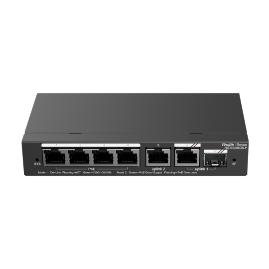 Reyee Switch PoE Cloud  RG-ES206GS-P