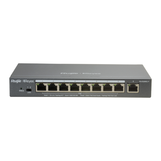 Reyee Switch PoE Cloud Gestionable  RG-ES209GC-P