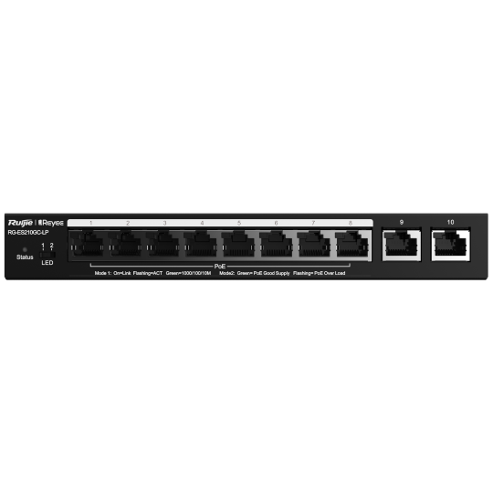 Reyee Switch PoE Cloud Gestionable  RG-ES210GC-LP