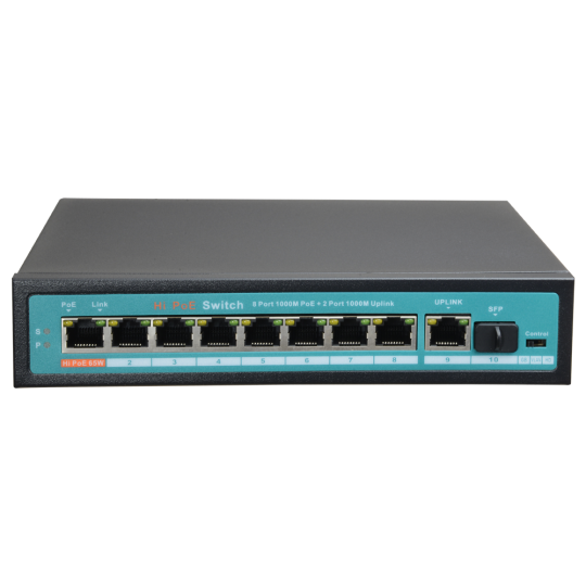 Switch PoE  SW1008-GF-120-HIPOE