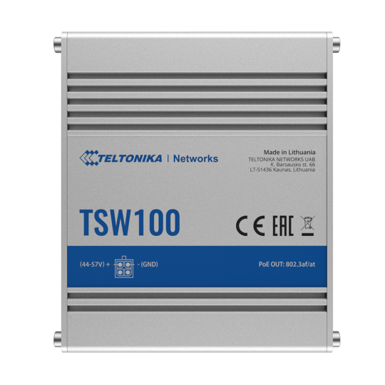 Teltonika Switch PoE No gestionable Industrial  TK-TSW100