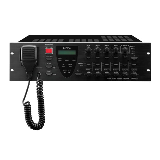 Amplificador principal EN54 VM TOA-VM-3360VA