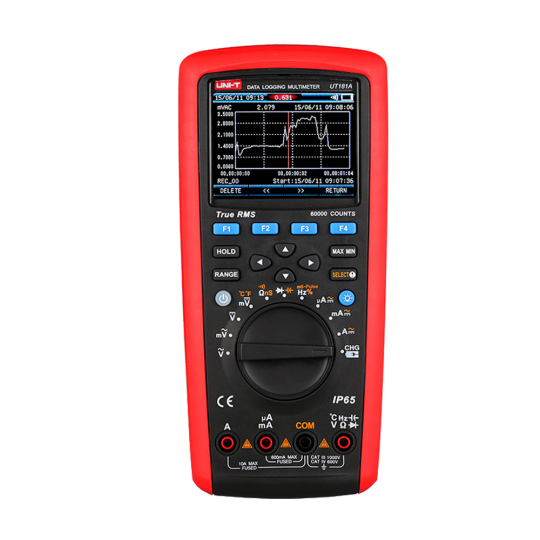 Multímetro de registro de datos True RMS  UT181A