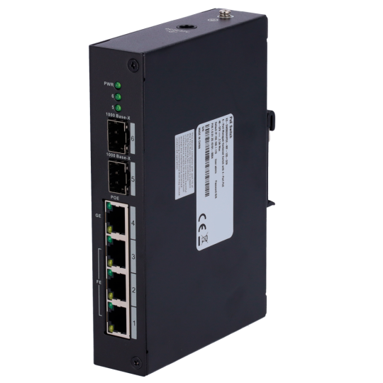 Switch PoE X XS-SW0604HIPOE-MF-120-DIN