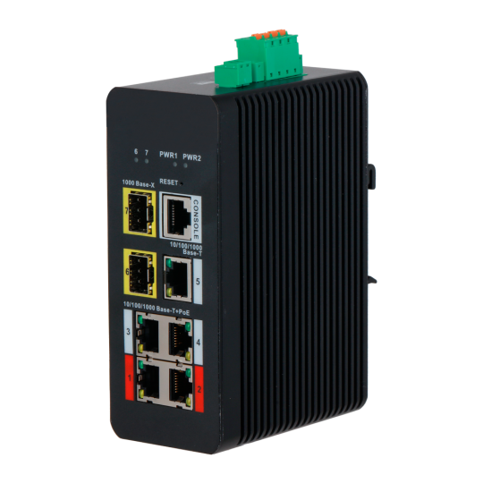 Switch PoE X XS-SWI0704HIPOE-MGF-120-DIN