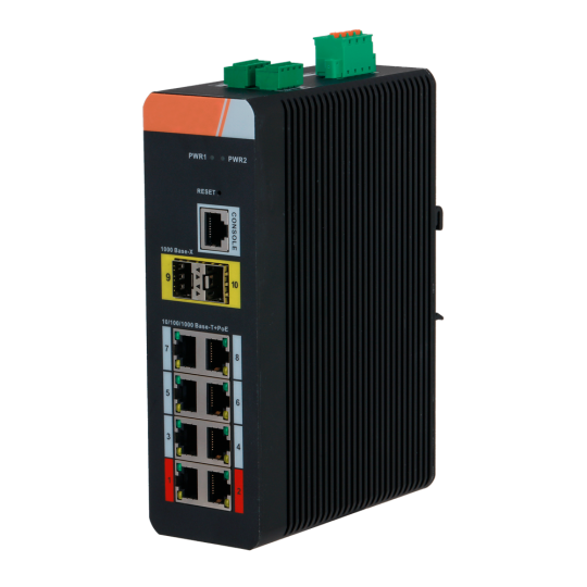 Switch PoE X XS-SWI1008HIPOE-MGF-120-DIN